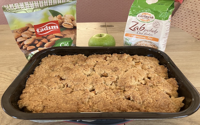 Crumble aux pommes sans gluten